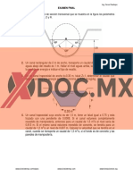 Xdoc - MX Hidraulica II y Laboratorio 2 Un Canal Rectangular de 2 M de Ancho