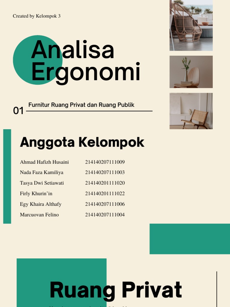 Ergonomi Furnitur untuk Lansia dan Mahasiswa | PDF