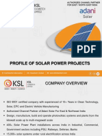 Solar Power Projects Company Profile - KSL Cleantech