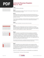 Backwards Planning Template - Steps