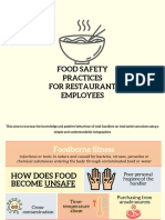 Food Safety Practices For Restaurant Employees