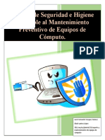 Manual Sobre Las Nosmar de Seguridad e Higiene Al Momento de Aplicar El Mantenimiento Preventivo