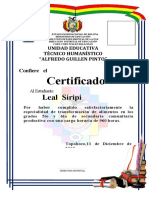 Certificado 6to Sec
