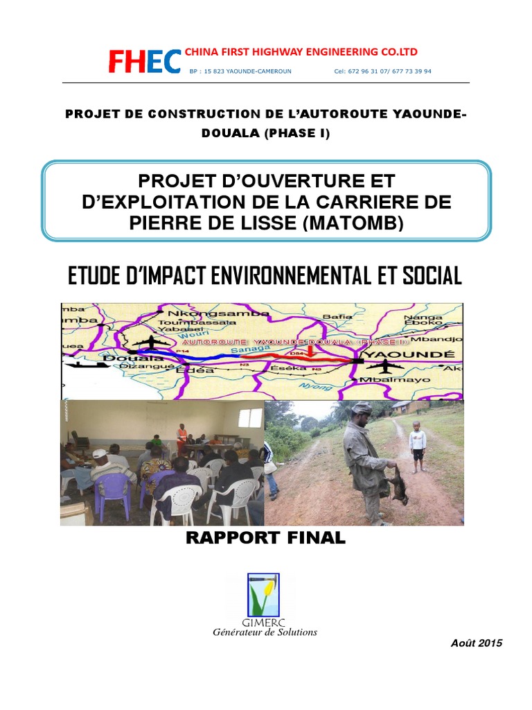 Étude d'Impact Environnemental et Social | PDF | Environnement naturel ...