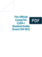 The Official Comptia Cysa+ Student Guide (Exam Cs0-002)