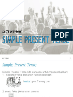 Simple present and present continuous tenses review