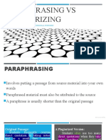 Paraphrasing and Summarizing SY 2022 23 Module 2