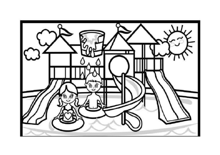 Gambar Mewarnai Kolam Renang | PDF