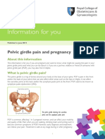 Pi Pelvic Girdle Pain and Pregnancy