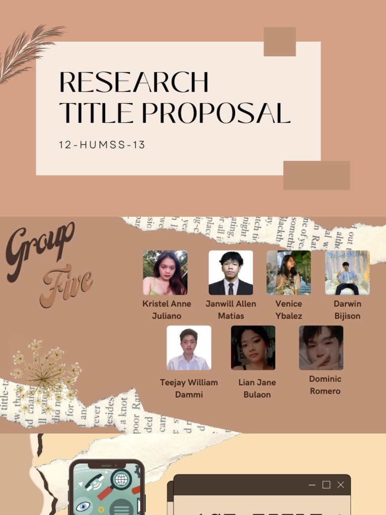 example of research title for humss students