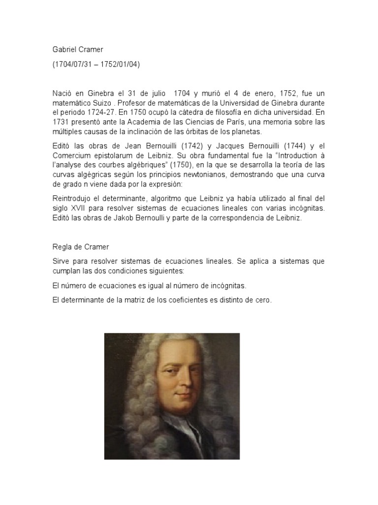 Gabriel Cramer PDF
