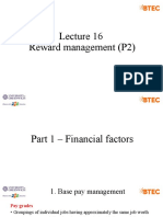 Lecture 16 on reward management