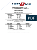 Horarios Verano Jumilla Murcia 2021 A Partir 01 07 21