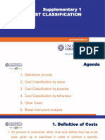 Supplementary 1 - Cost Classification