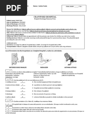 Parcial 2_Hospital Discharge FORM Paula Gaitan