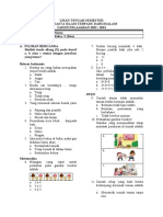 Uts Kelas 2 Tema 2 Subtema 1&2