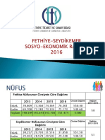 Fethiye Nüfusunun Cinsiyete Göre Dağılımı. Seydikemer Nüfusunun Cinsiyete Göre Dağılımı