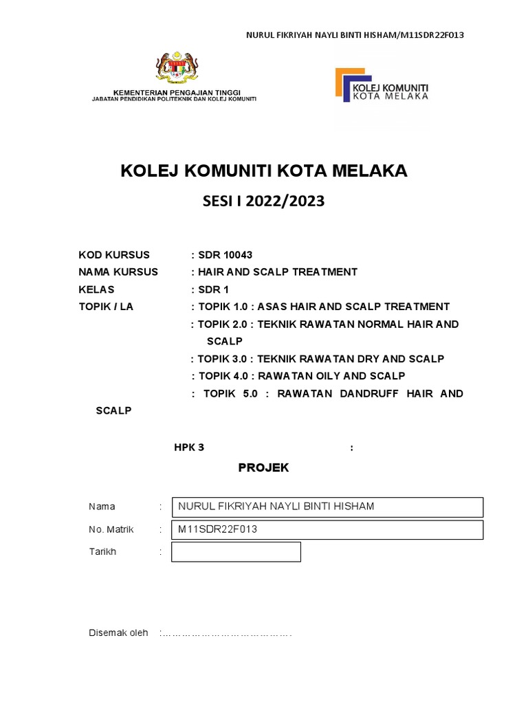 Hair and Scalp Treatment PDF