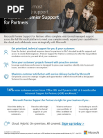 Premier Support For Partners Fact Sheet Sample