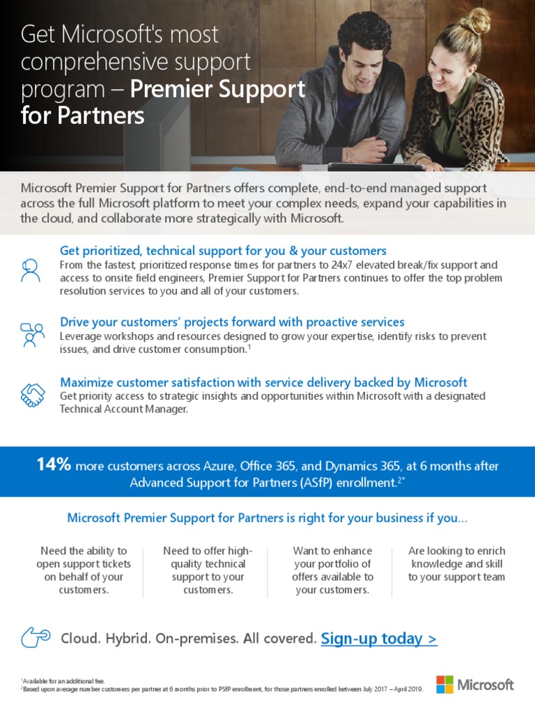Microsoft Premier Support for Partners | PDF | Cloud Computing | Microsoft
