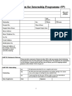 Internship Form