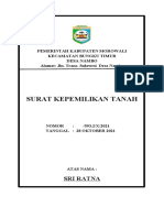 Surat Kepemilikan Tanah: Sri Ratna