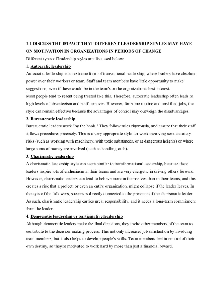 Definition of leadership styles pdf picture