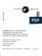 Poferl D.J. - Thermodynamic and Transport Properties of Air and The Combustion Products of Natural Gas and of ASTM-A-1 Fuel With Air