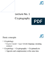 Cryptography Lecture 1 Intro
