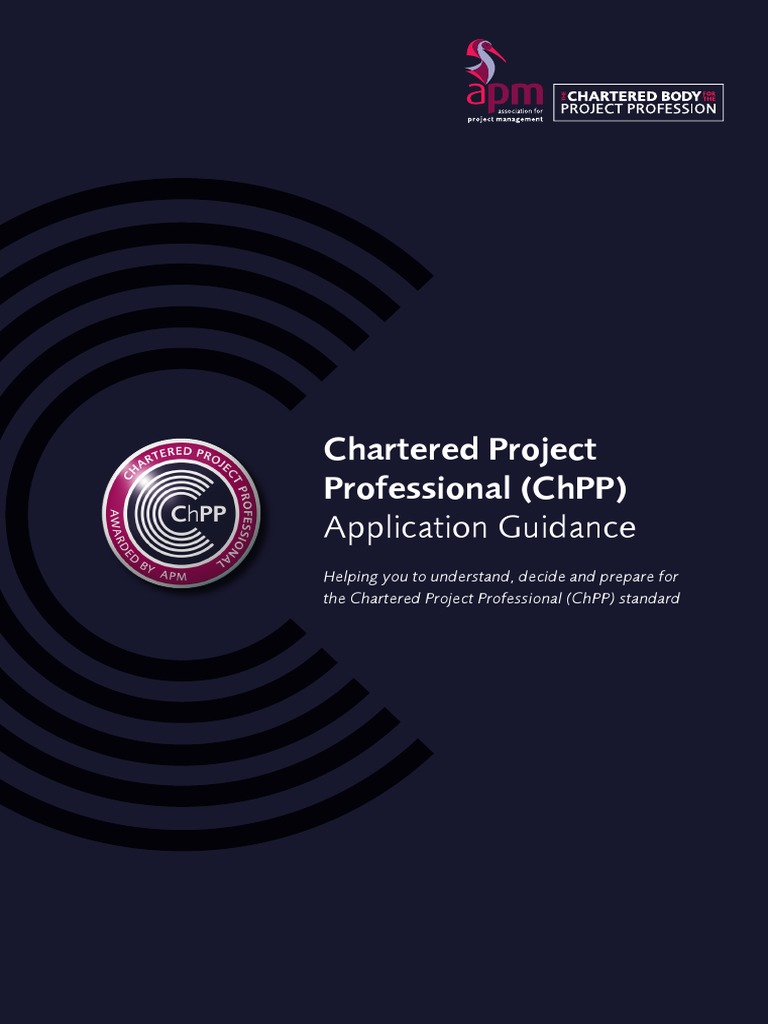 Chartered Application Guidance Pdf Project Management Theory