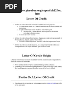 Letter of Credit