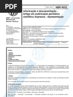 ABNT NBR 6022 2003 (Artigo)