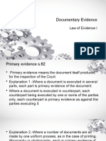 Documentary Evidence Law Overview
