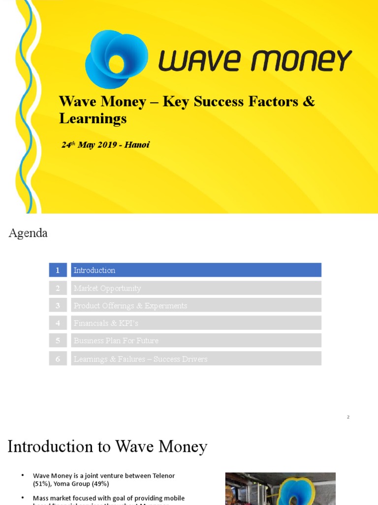 Wave Money: Success Factors in Myanmar | PDF | Banks | Performance ...