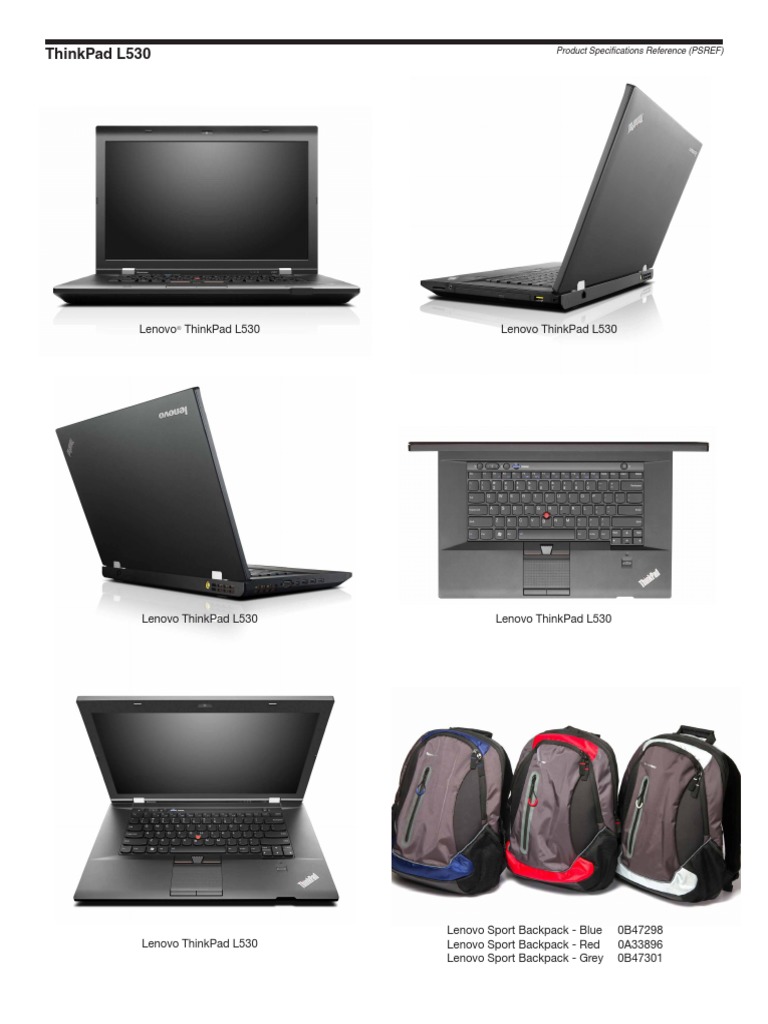 ThinkPad L530 Specs | PDF