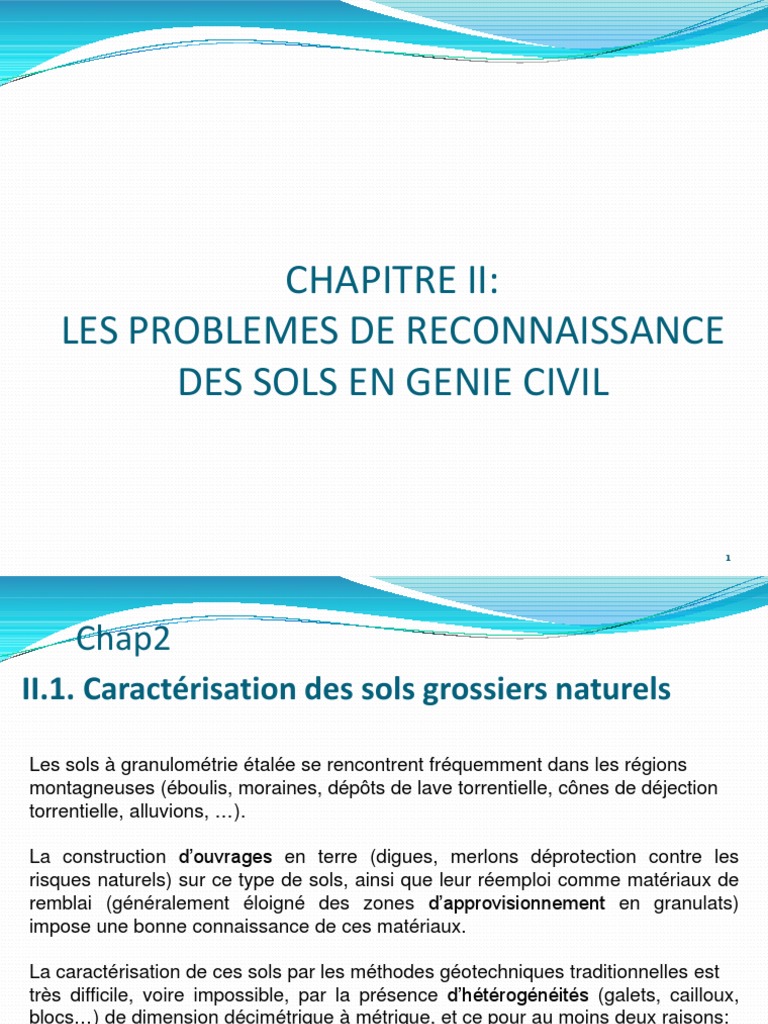 Problèmes de reconnaissance des sols en génie civil | PDF | Élasticité ...