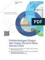 Ekspor Impor Riau Januari 2022
