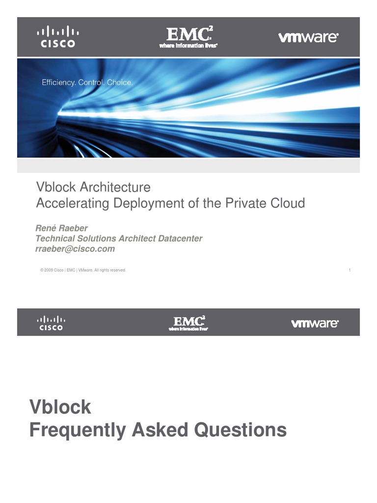 Vblock Architecture V Mware Virtualization
