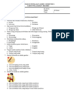 Soal Pas KLS 1 Tema 1