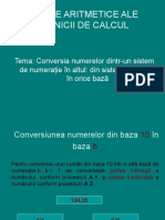 Conversia Numerelor Dintr-Un Sistem de Numerație În Altul Din Sistemul Zecimal În Orice Bază