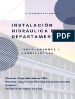 Instalación hidráulica Torre departamental