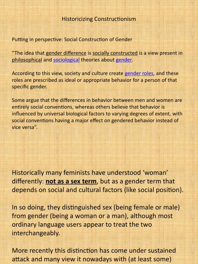 Social Construction of Gender Explained | PDF | Gender | Gender Studies