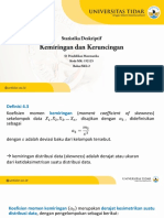 Kemiringan Dan Keruncingan - Pertemuan 13