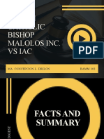 Roman Catholic Bishop Vs IAC