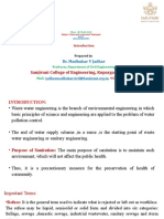 Water and Wastewater Treatment Sewage Quantity Introduction