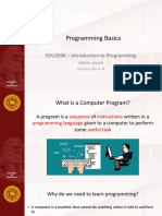 EDU2008 Programming