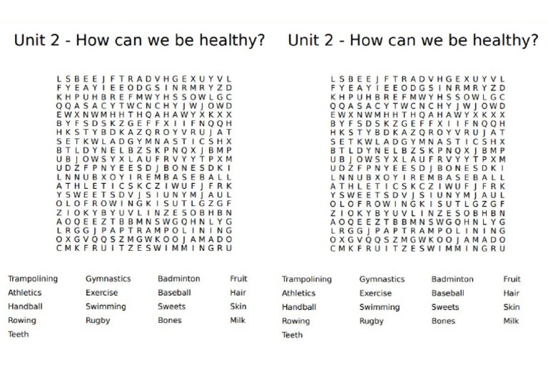 Bright Ideas 2 Unit 4 Word Search | PDF
