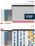 Study Planner Sample 12 Weeks