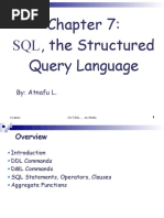 DBMS SQL Commands CH 7