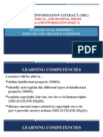 7 MIL 1 Legal Ethical and Societal Issues in Media and Information Part 1 Intellectual Property Fair Use and Creative Commons